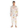 thumbnail image 3 of FORMRS Onesies Pajama for Adults Unisex Hoodie Winter Jumpsuit One Piece Sleepwear, Sizes S-2XL, Pink Easter Eggs, 3 of 7