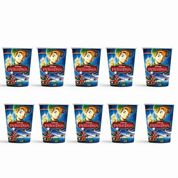 Peter Pan Party Supplies Cups Birthday Tableware Disposable Paper Mouthwash Drinking Cups