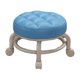 thumbnail image 5 of Asiento con ruedas bajas Ruedas de polea Taburete Pequeño Ruedas giratorias universales de alta resistencia Taburete con ruedas de baja altura Mini taburete móvil para salones de oficina Azul claro, 5 of 8