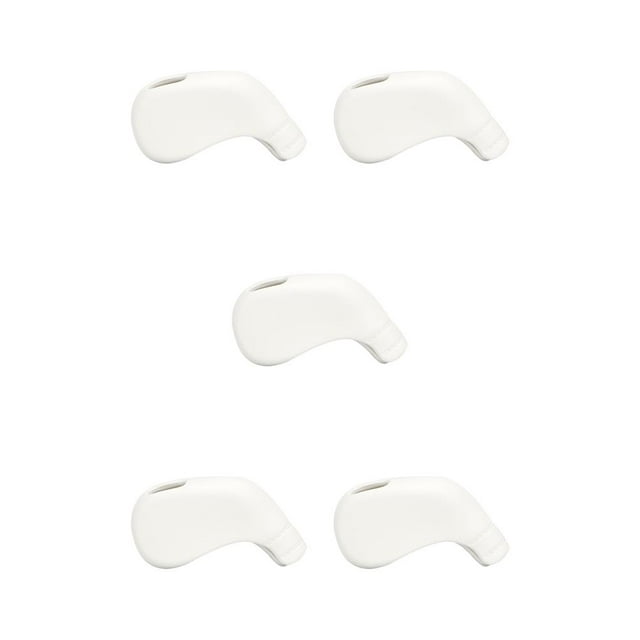 Guardoinrt Golf Club Cover Putter Iron Headcover Portable Travel Replaceable Protector Outside Accessories Gifts for Beginners White 5Set