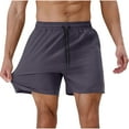 thumbnail image 5 of Men's Athletic Shorts 5" Inseam Quick Dry Workout Short Pants with Pockets, Performance Training Shorts for Running Basketball Soccer, Summer Fitness Bottoms, 5 of 6