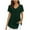 Green, variant on Womens T-Shirts Sevevn Women's Fashion Chiffon Solid Color Casual V-Neck Short Sleeve T-Shirt