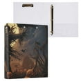 thumbnail image 3 of Ghost Halloween Pumpkins Bats 3 Ring Binders 1.5 inch Hardcover File Folders with Interior Pockets A4 Size Organizer for School Office Hospital, 3 of 8