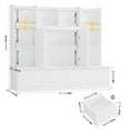 thumbnail image 2 of Homfa 10 Cubes Kids Toy Storage Organizer, 4 Drawers Kids Bookcase and Bookshelf with Doors & Adjustable Shelves for Playroom Kids Room, White, 2 of 9