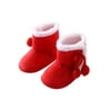 Binpure Infant Girls Winter Shoes, Solid Bobbles Plush Patchwork Boots
