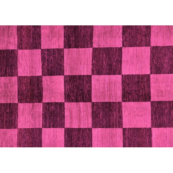 Ahgly Company Indoor Rectangle Oriental Pink Modern Area Rugs, 3' x 5'