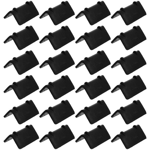Toyvian 100Pcs Black Shipping Box Corner Protectors Plastic Furniture Edge Cushions