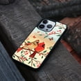 thumbnail image 4 of FINCIBO Soft Rubber Protector Cover Case for Apple iPhone 13 Pro 6.1" 2021 (NOT FIT Apple iPhone 13 mini 5.4" 2021/iPhone 13 6.1" 2021/iPhone 13 Pro Max 6.7" 2021), Red Cardinal Lovebird, 4 of 5