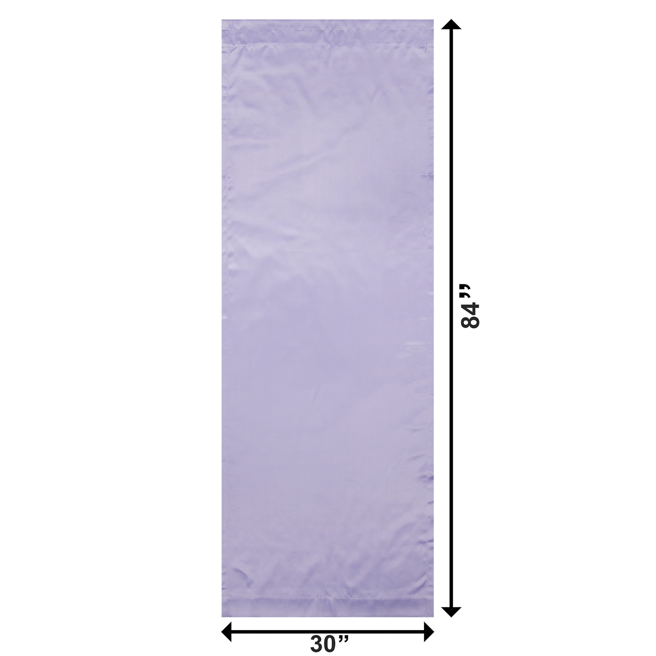 Your Zone Solid Room-Darkening Curtain Panel Pair, Set of 2, Lilac Bud, 30 in W x 84 in L