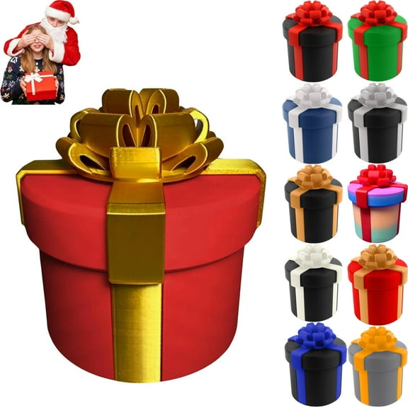 Annoying Nested Screw Gift Box, Annoying Gift Box, Prank Gift Boxes, Money Puzzle Box for Cash Gift, Reusable Prank Gift Packaging for Birthday, Christmas & Fun Party Game, Gold