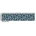 thumbnail image 3 of Ambesonne Floral Fabric by the Yard Upholstery, Top View Botanical Elements, 5 Yards, Petrol Blue Mauve Khaki, 3 of 5