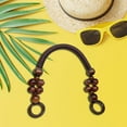 thumbnail image 4 of Wooden Bead Bag Handle 48 Strap Purse Handles Strap Replacement DIY , Coffee, 4 of 9