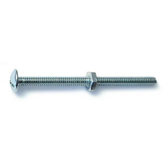 #10-24 x 3" Zinc Combo Round Head Machine Screws (20 pcs.)