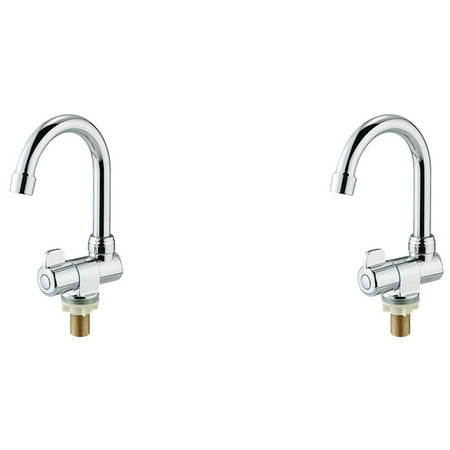 

2X Rotation Copper Basin Faucet Cold Deck Kitchen Folding Bathroom Tap for Marine Boat Deck