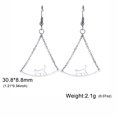 thumbnail image 5 of EUEAVAN Silver Walking Cat Dangle Earrings for Women Stainless Steel Jewelry Cute Drop Earrings, 5 of 5