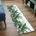 thumbnail image 3 of Palm Leaves Tropical 2'x6' Runner Rugs for Hallway Kitchen Bedside Non Slip Washable, Green Botanical Summer Entryway Rug Runners with Rubber Backing, Long Carpet Runner for Laundry Room, 3 of 8