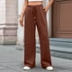 thumbnail image 4 of Pantalones Deportivos Anchos de Cintura Alta para Mujer, Holgados y con Cordón, A para Adolescentes Naranja Rojo XXL, 4 of 10
