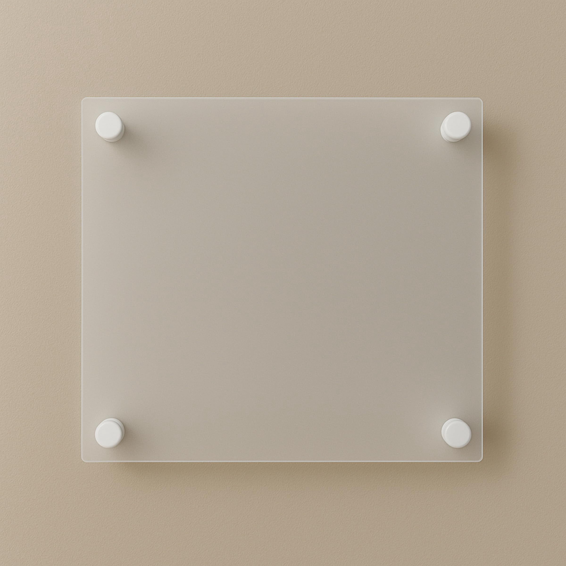 Metro Single Panel Standoffs – Set of 4 with Anchors & Instructions | Elegant Sign & Display Mounts for Interior Architectural Design | White, Diameter .98" x Length 1.97"