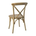 thumbnail image 6 of Flash Furniture Advantage Solid Wood X-Back Chair Armless Medium Natural with White Grain, 6 of 10