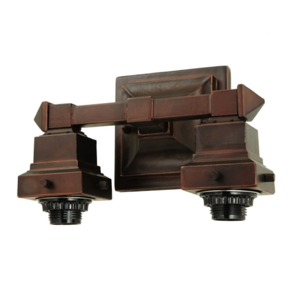 Meyda 10"W Mission Mahogany Bronze 2 LT Wall Sconce Hardware