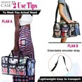 thumbnail image 4 of Clear PVC Cosmetics Bag, Transparent Travel Makeup Bag with 4 External Pockets and Shoulder Strap, Zippered Toiletry Carry Pouch for Beach Travel, 4 of 7