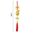 thumbnail image 2 of vnanda Chinese Style Dragon Decor Chinese Zodiac Dragon Pendant 3d Golden Dragon Hanging Decoration with Tassels for 2024 Year of the Dragon for Chinese, 2 of 8