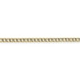 thumbnail image 2 of 14K Two-Tone Gold chain Curb 8 in 3.4 mm 3.4mm Semi-solid pave, 2 of 4