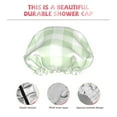 thumbnail image 5 of Kll Pistachio Green Checkboard Pattern Shower Cap & Bath Cap For Women,Reversible Oversized Waterproof Shower Caps For All Hair Lengths,Elastic Reusable Bathing Hair Cap, 5 of 9