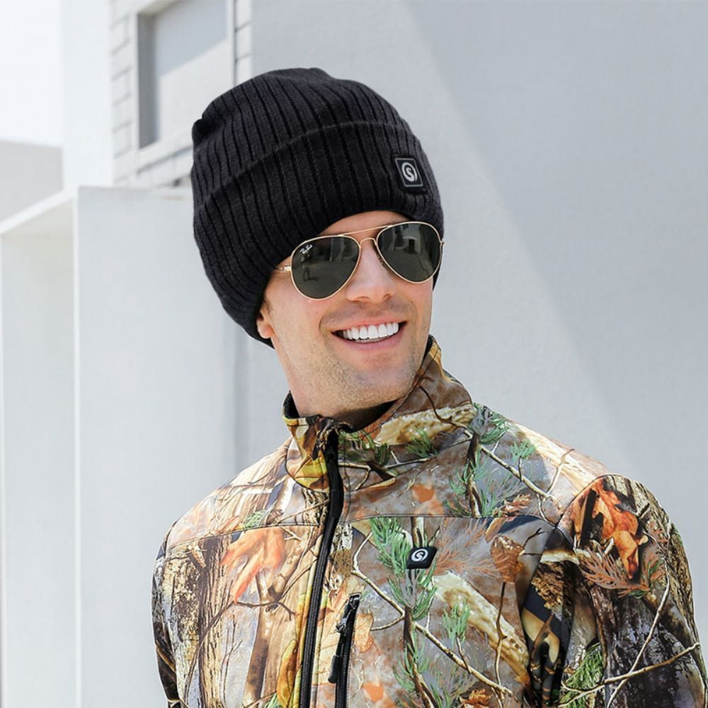 Savior Heat Winter Beanie Hats for Men Women Electric Insulated Hunting Beanie Rechargeable Battery Heating Cap with 3 Heat Tempo
