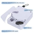 thumbnail image 5 of Uxcell Punch Free Automatic Sensor Door Closer Built in Damping Buffer ABS Closer with Steel Wire 1200G White 1 Set, 5 of 6
