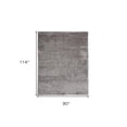 thumbnail image 4 of 8' X 10' Gray And Silver Shag Tufted Handmade Area Rug, 4 of 4