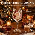 thumbnail image 3 of Christmas 3D Wine Glass Collection Gift Box Set,3D Christmas Glassware with Raised Holiday Designs,Festive Christmas Glass Cups for Wine,Drinks,Party and Home Decor(A5), 3 of 7