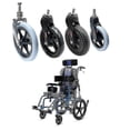 thumbnail image 2 of New Wheelchair Wheel Replacement Wheelchair Wheel with Fork Wheelchair Front Wheel Qhzl A-G, 2 of 5