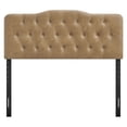 thumbnail image 6 of Annabel Faux Leather Queen Headboard in Toast, 6 of 8