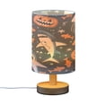 thumbnail image 2 of Sharks and Pumpkins Bedside Table Lamp Desk Warm Lights with USB Charging Port Cylinder LED Lamps for Bedroom Living Room Office, 2 of 7
