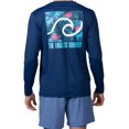thumbnail image 2 of Endless Summer Men's Long Sleeve Wave Rash Guard, up to Size 2XL, 2 of 2