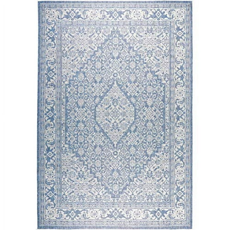 Nicole Miller New York Patio Country Dahlia Transitional Medallion