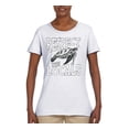 thumbnail image 2 of Wild Bobby Respect The Locals Save Our Oceans Turtle Animal Lover Women Graphic Tee, White, X-Large, 2 of 6