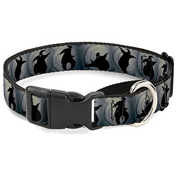Buckle-Down "Oogie Boogie Silhouette Poses" Martingale Dog Collar