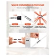 thumbnail image 5 of Chimney Sweep Kit 26ft Extendable Brush, Fireplace Cleaning Tool, 90° Bendable, with Goggles & Replacements for Square/Rectangle Chimneys, 5 of 6