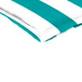 thumbnail image 2 of Jordan Manufacturing 41" x 22" Awning Turquoise Stripe Rectangular Outdoor Chair Cushion with Ties and Flange, 2 of 9