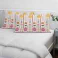 thumbnail image 3 of Spring Easter Pillow Covers, Linen Long Throw Pillow Case, Pink Yellow Vintage Eggs Floral Botanical Holiday Pillow Protector Decorative Cushion Cover for Living Room/Bedroom 16" x 24", 3 of 8