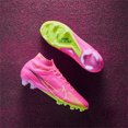 thumbnail image 1 of Lo Último En Lanzamiento Luminoso Paquete Conjunto De Botas De Fútbol De Alta Parte Superior De Punto Impermeable FG, 1 of 3