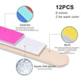 thumbnail image 2 of CHOK 12pcs Mini Nail File  Practical Fingernail File for Natural and Fake Nails Emery Boards, 2 of 5