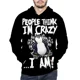 thumbnail image 3 of Sudadera con capucha de pingüino divertida con estampado 3D para hombre y mujer, moda Harajuku, ropa de calle, sudaderas informales, sudaderas con capucha, ropa para niños, 3 of 5