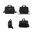 thumbnail image 3 of Funda Protectora Impermeable Negra Tejido Oxford para Portátil 15.6" con Bolsillos Eo Safe Imports Negro, 3 of 5