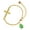 Lime Green, variant on Delight Jewelry Silver-tone Pink Easter Egg with Clear Crystal Band - Gold Tone Joshua 1:9 Strong and Courageous Engraved Cross Charm Bracelet, 6.5+1.5" Extender