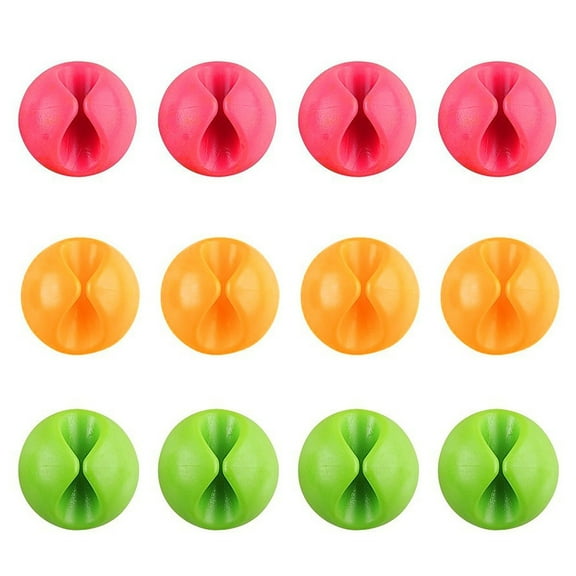 Cable Clip Organizer Cable Holder by Insten, (12-piece)