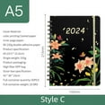thumbnail image 1 of Planner 2024 2024 Personalized Weekly And Monthly Planner Flower Schedule English Diary on Clearance, 1 of 3