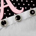 thumbnail image 4 of Manfei Letter A Print Blackout Curtains,Pink Dreamy Bow Window Curtains Pack of 2 (38x45 Each), 4 of 6